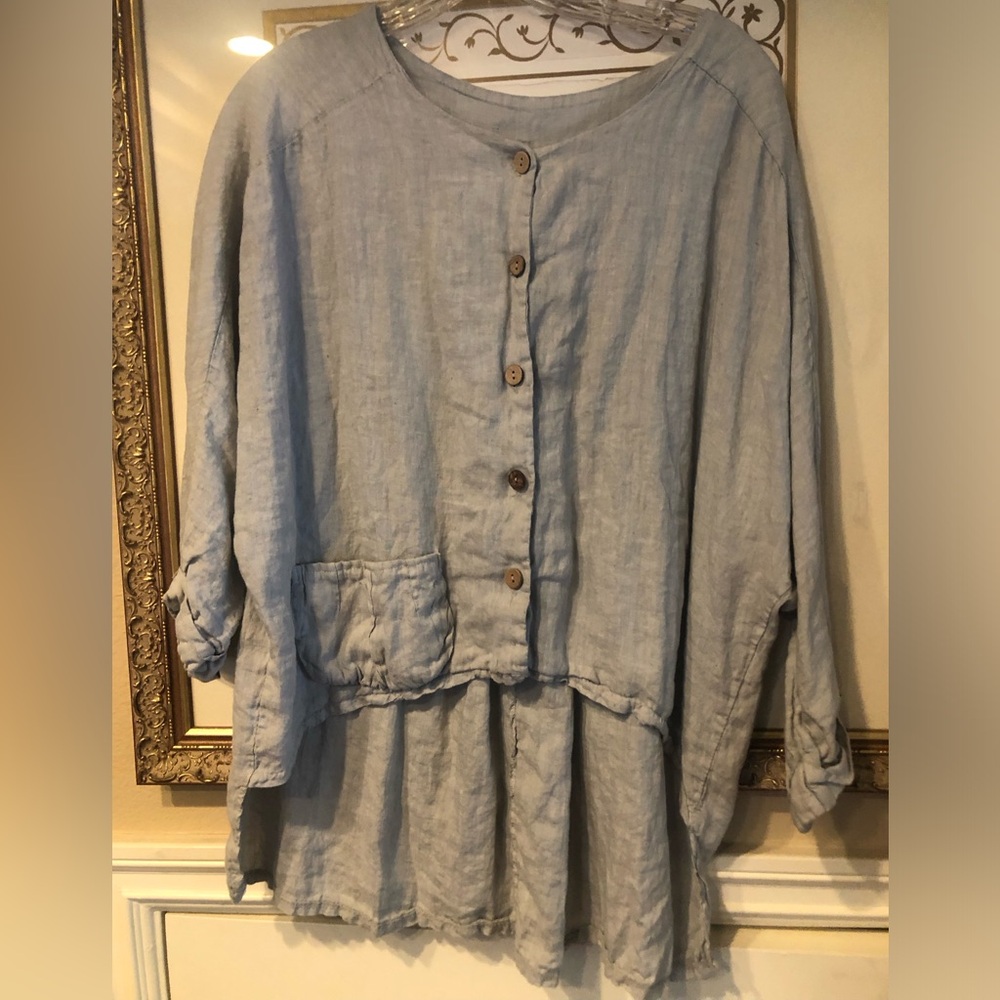 Meo Meli linen boho jacket. Size 8.